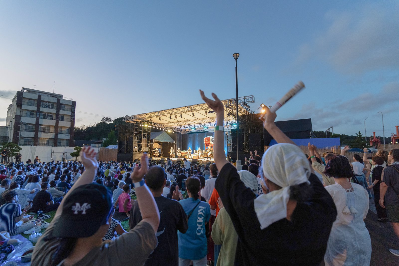 ①心躍る音楽に浸る、野外コンサート