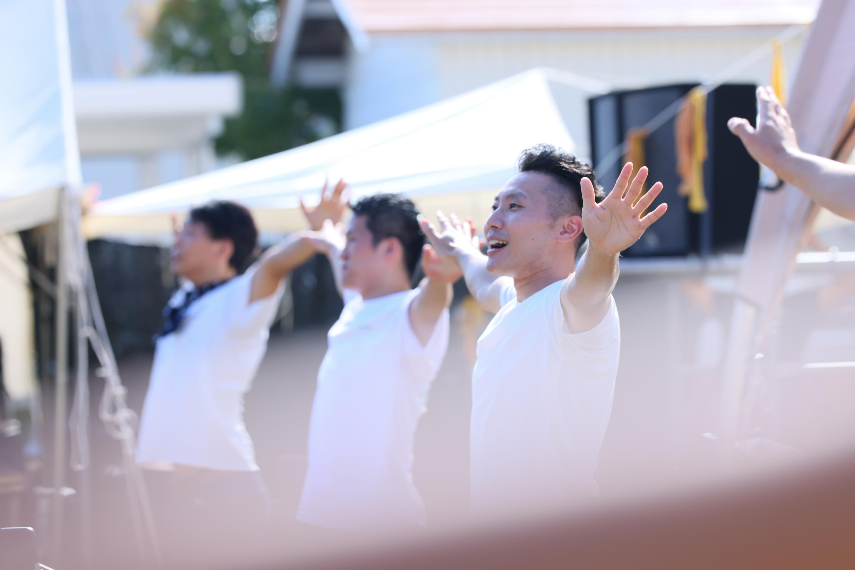 ラジオ体操様子