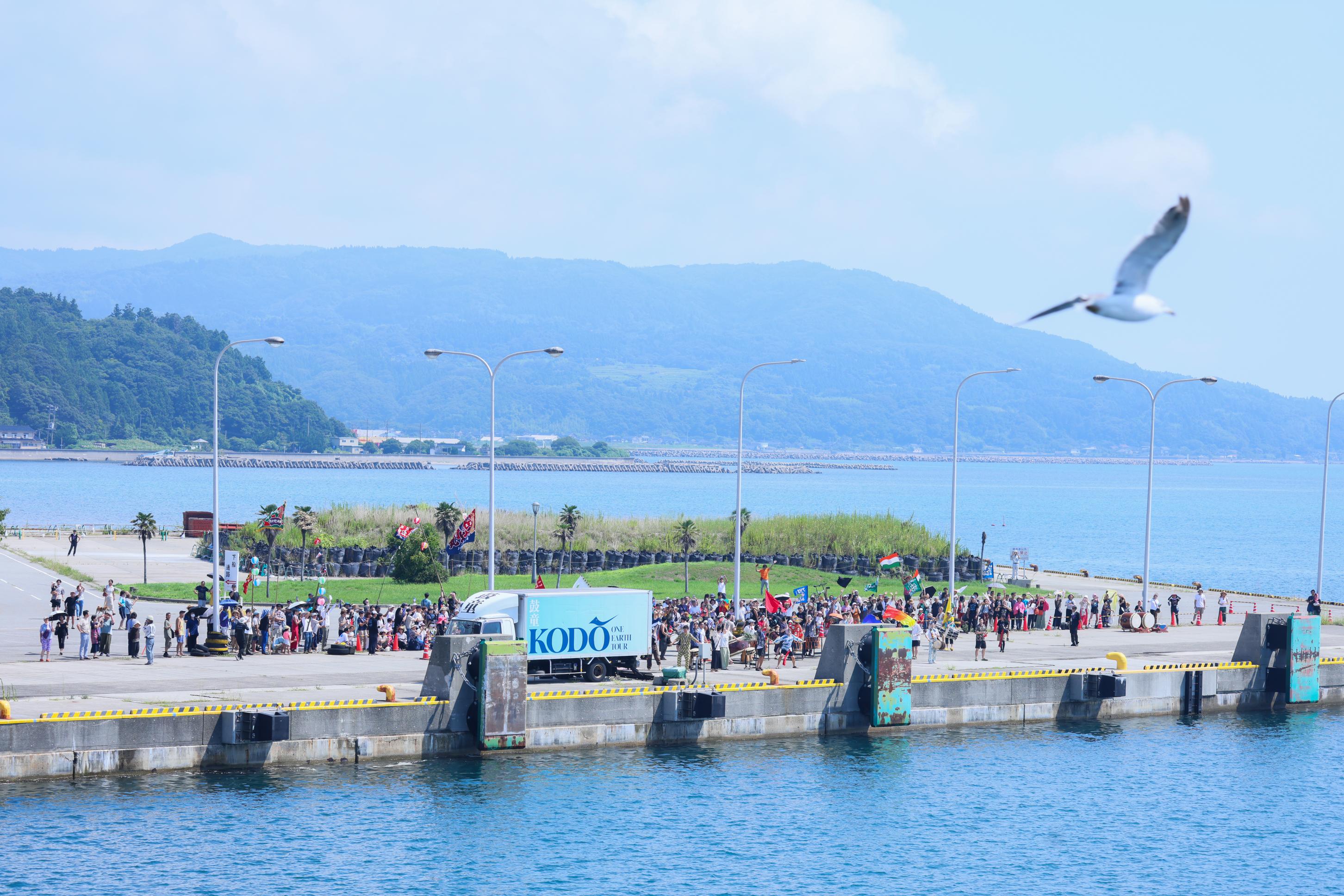 送り太鼓の様子