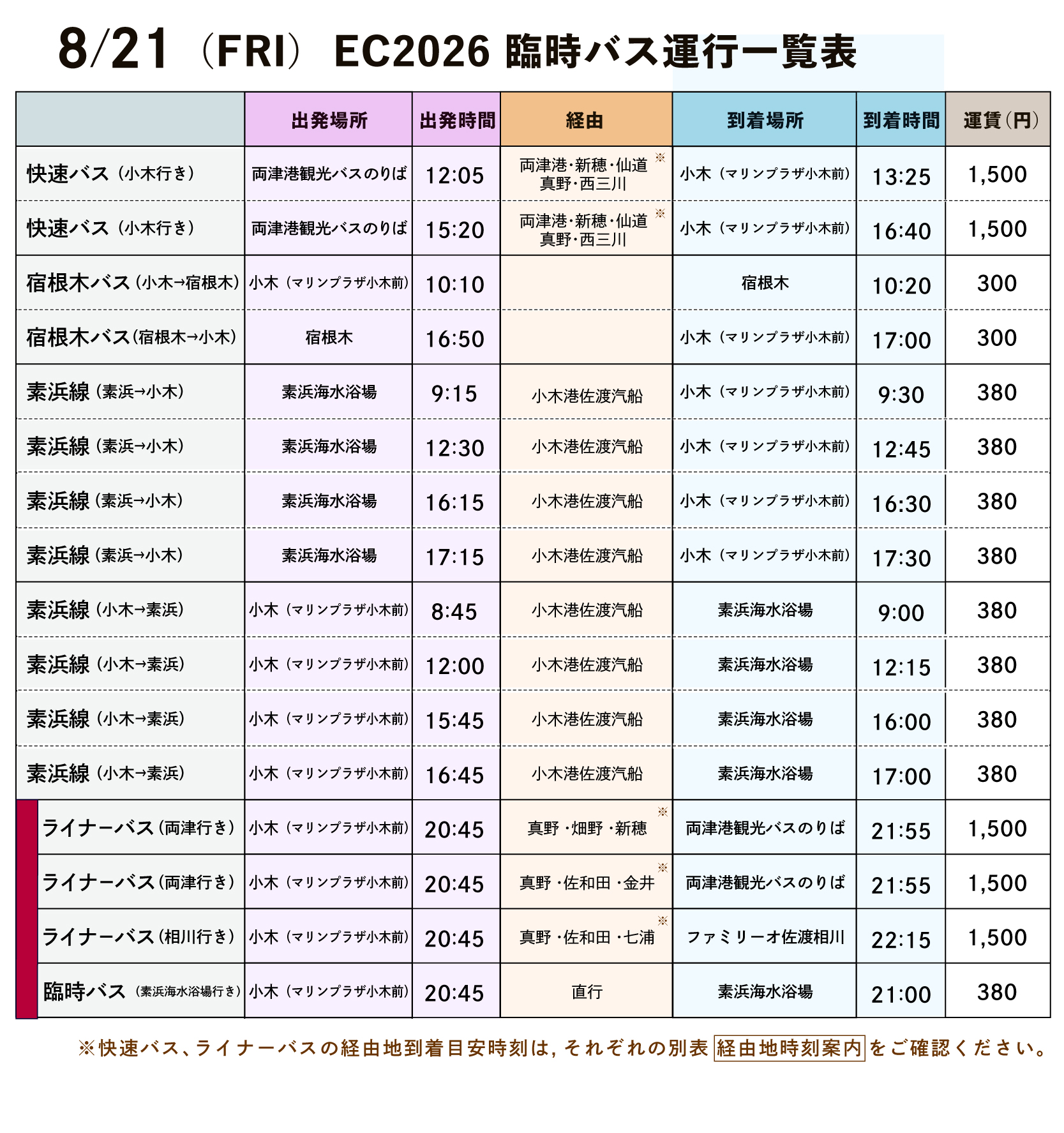 8/21_EC2025_臨時バス運行表