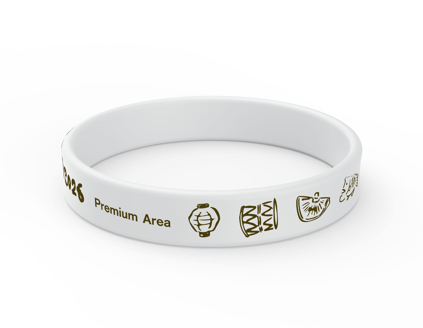 Silicone Wristband with EC Art by Atsuko Ogawa